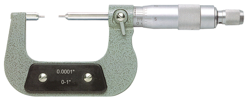 2 - 3'' Measuring Range - .0001 Graduation - Ratchet Thimble - Carbide Face - Spline Micrometer - Best Tool & Supply