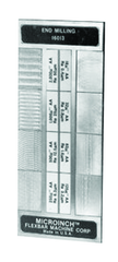 #16023CAL - 7 Specimans for Checking Casting Roughness Results - Microinch Comparator Plate with Certification - Best Tool & Supply