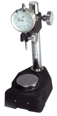 Kit Contains:  Steel Check Stand Indicator Holder with Serrated Anvil & 1" Travel Indicator; .001" Graduation; 0-100 Reading - Steel Check Stand Indicator Holder with Indicator - Best Tool & Supply
