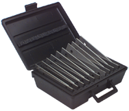 #Z9980B - 10 Piece Set - 1/8'' Thickness - 1/8'' Increments - 1/2 to 1-5/8'' - Parallel Set - Best Tool & Supply