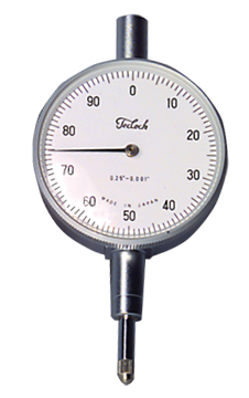 .250 Total Range - White Face - AGD 2 Dial Indicator - Best Tool & Supply