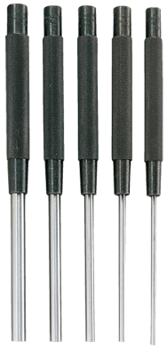 #SPC76 - 1/8 - 3/8" Diameter - 5 Piece Extra Long Drive Pin Punch Set - Best Tool & Supply