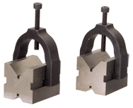 #VB2 - 1-1/4 x 1-1/4 x 1-5/8'' - V-Block & Clamp Set - Best Tool & Supply