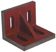 4-1/2 x 3-1/2 x 3" - Machined Webbed (Closed) End Slotted Angle Plate - Best Tool & Supply