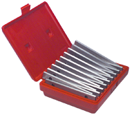 #TPS9 - 9 Piece Set - 1/4'' Thickness - 1/8'' Increments - 3/4 to 1-3/4'' - Parallel Set - Best Tool & Supply
