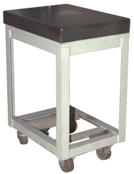18 x 24" - Surface Plate Stand 0-Ledge with Casters - Best Tool & Supply
