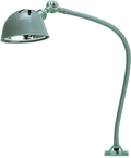 24" Uniflex Machine Lamp; 120V, 60 Watt Incandescent Light, Screw Down Base, Oil Resistant Shade, Gray Finish - Best Tool & Supply