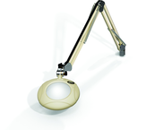 Green-Lite® 5" Shadow White Round LED Magnifier; 43" Reach; Table Edge Clamp - Best Tool & Supply