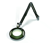 Green-Lite® 6" Racing Green Round LED Magnifier; 43" Reach; Table Edge Clamp - Best Tool & Supply