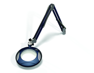 Green-Lite® 6" Spectra Blue Round LED Magnifier; 43" Reach; Table Edge Clamp - Best Tool & Supply