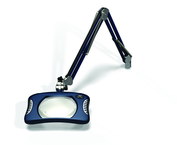 Green-Lite® 7" x 5-1/4"Spectra Blue Rectangular LED Magnifier; 43" Reach; Table Edge Clamp - Best Tool & Supply