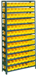 36 x 18 x 48'' (96 Bins Included) - Small Parts Bin Storage Shelving Unit - Best Tool & Supply