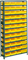 36 x 12 x 75'' (48 Bins Included) - Small Parts Bin Storage Shelving Unit - Best Tool & Supply