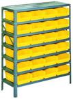 36 x 12 x 48'' (24 Bins Included) - Small Parts Bin Storage Shelving Unit - Best Tool & Supply
