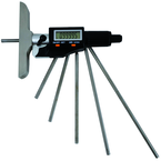 Electronic Depth Micrometer - IP54 0-6"/150mm 00005"/.001mm Resolution - Output S4 Connector - Best Tool & Supply