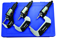 IP54 Electronic Micrometer - 0-3" /76.2mm Range - .00005"/.001mm Resolution - Output S4 Connector - Best Tool & Supply