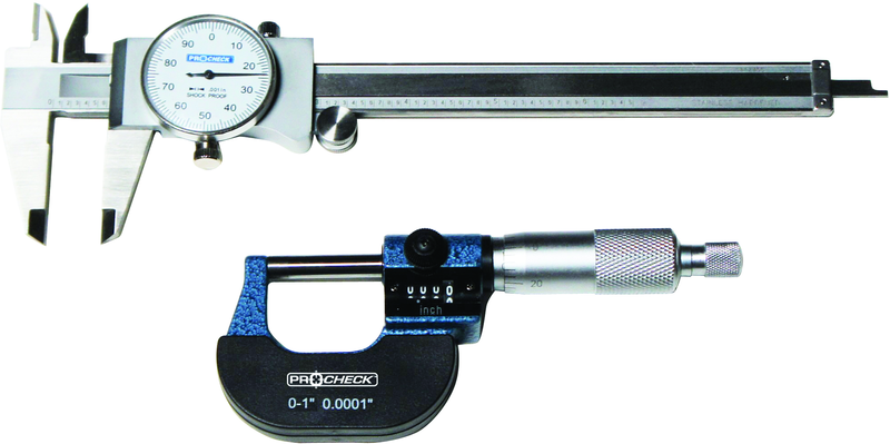 0-1" Outside Micrometer And 0-6" Dial Caliper in Case - Best Tool & Supply