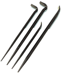 4 Pc. Pinch and Roll Bar Set - 16, 18" Rolling Head Bars; 14, 20" Line Up Bars - Best Tool & Supply