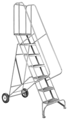 Model 6500; 12 Steps; 30 x 92'' Base Size - Roll-N-Fold Ladder - Best Tool & Supply