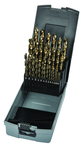 29 Pc. 1/16" - 1/2" by 64ths Cobalt Bronze Oxide Jobber Drill Set - Best Tool & Supply