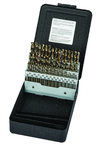 60 Pc. #1 - #60 Wire Gage Cobalt Bronze Oxide Screw Machine Drill Set - Best Tool & Supply
