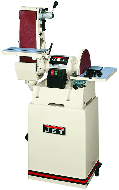 #JSG-6CS Closed Stand Combination Belt/Disc Sander; 6" x 48" Belt; 12" Disc; 1.5HP 115/230V 1PH Prewired 115V Motor; 277 lbs. - Best Tool & Supply