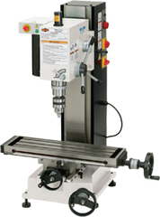 Mill with Dovtail Column - R-8 Spindle - 6-1/4 X 21-5/8'' Table - 3/4 HP - 1PH - 110V Motor - Best Tool & Supply