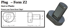 VDI Plug - Form Z2 (Steel) - Part #: CNC86 82.1640S - Best Tool & Supply