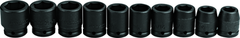 Proto® 3/4" Drive 10 Piece Impact Socket Set - 6 Point - Best Tool & Supply