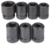 Proto® 1" Drive 7 Piece Impact Socket Set - 4 Point - Best Tool & Supply