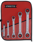 Proto® 5 Piece Offset Reversible Ratcheting Box Wrench Set - 6 and 12 Point - Best Tool & Supply