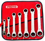 Proto® 7 Piece Offset Reversible Ratcheting Box Wrench Set - 6 and 12 Point - Best Tool & Supply