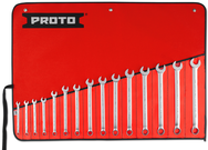 Proto® 15 Piece Satin Metric Combination ASD Wrench Set - 12 Point - Best Tool & Supply