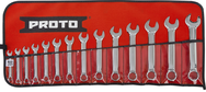 Proto® 14 Piece Full Polish Metric Short Combination Wrench Set - 12 Point - Best Tool & Supply