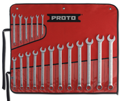 Proto® 18 Piece Satin Metric Combination ASD Wrench Set - 12 Point - Best Tool & Supply