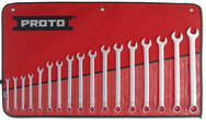 Proto® 17 Piece Full Polish Metric Combination Wrench Set - 12 Point - Best Tool & Supply