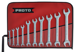 Proto® 10 Piece Satin Metric Open-End Wrench Set - Best Tool & Supply