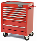 Proto® 440SS 27" Roller Cabinet - 7 Drawer, Red - Best Tool & Supply