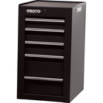 Proto® 450HS Side Cabinet - 5 Drawer, Black - Best Tool & Supply