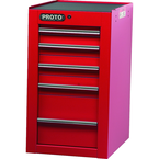 Proto® 450HS Side Cabinet - 5 Drawer, Red - Best Tool & Supply