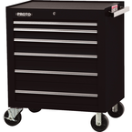 Proto® 450HS 34" Roller Cabinet - 6 Drawer, Black - Best Tool & Supply