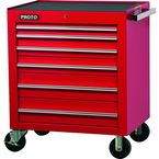 Proto® 450HS 34" Roller Cabinet - 6 Drawer, Red - Best Tool & Supply