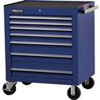 Proto® 450HS 34" Roller Cabinet - 7 Drawer, Blue - Best Tool & Supply