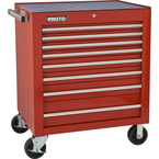 Proto® 450HS 34" Roller Cabinet - 8 Drawer, Red - Best Tool & Supply