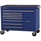 Proto® 450HS 50" Workstation - 8 Drawer & 2 Shelves, Blue - Best Tool & Supply