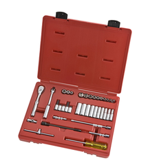 Proto® 1/4" Drive 37 Piece Socket, Combination Set - 6 Point - Best Tool & Supply