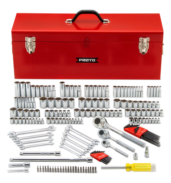 Proto® 1/4", 3/8" & 1/2" Drive 184 Piece Socket Set with Box - Best Tool & Supply