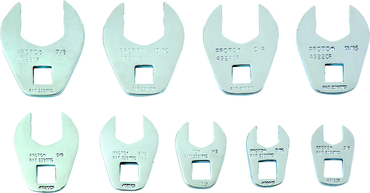 Proto® 3/8" Drive 9 Piece Crowfoot Wrench Set - Best Tool & Supply