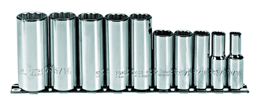 Proto® 3/8" Drive 10 Piece Deep Socket Set - 12 Point - Best Tool & Supply