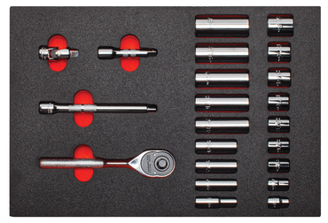 Proto® Foam Tray for Tool Set J52136 with Classic Pear Head Ratchet- 11x16" - Best Tool & Supply